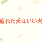 疲れた犬はいい犬